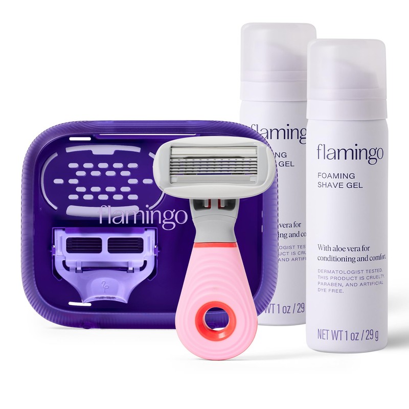 Flamingo Travel Razor Kit for Women - Body & Pubic