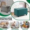 MAXIJIN Stretch Ottoman Cover Rectangular Ottoman Slipcovers for Footstool with
