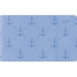 Alpha Edition - Ladytimer To Go Deluxe Sky 2025 Pocket Calendar, 15.3 x 8.7 cm, Calendar with 128 Pages, with Space for Notes, Monthly Overview, International Calendar