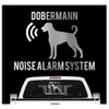 siviwonder Dobermann Unkupiert Noise Alarm System Car Sticker Dog Foil