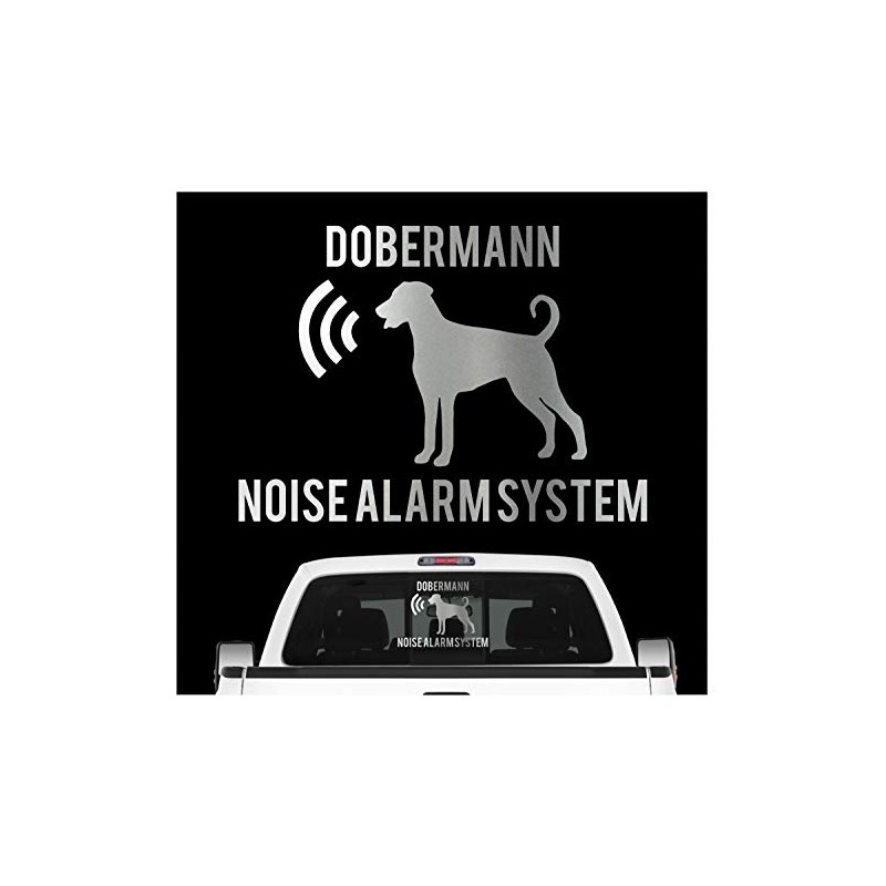 siviwonder Dobermann Unkupiert Noise Alarm System Car Sticker Dog Foil