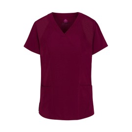 Natural Uniforms Womens Cool Stretch Jogger Scrub Set (Burgundy, Large)