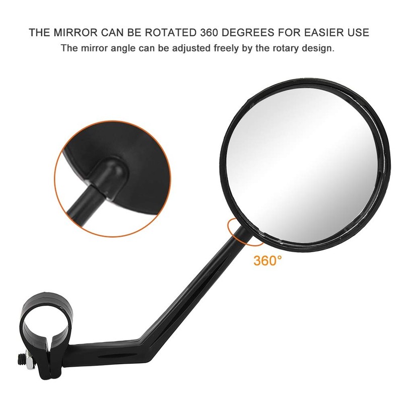 Scooter Handle Rearview Mirror - Adjustable Angle - Wide View