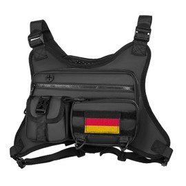 Aomiun Chest Pocket, Running Vest, Sports Chest Bag, Running Vest, Sports Bag for Men, Running Backpack, Lightweight and Waterproof, for Cycling, Jogging, Workout, Running