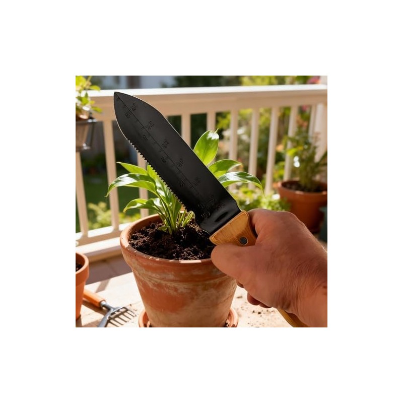 Pala Jardinería Multifuncional LUNA PARK con Cuchillo Sierra y Funda