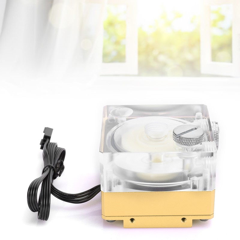 Water Cooling Pump Acrylic Aluminum Computer Accessory Heat Sink Mute
