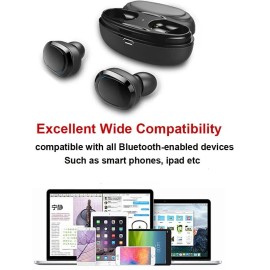 QANGEL T12 TWS Bluetooth Mini Earbuds, In-Ear Earphones, Double Wireless (SALE)