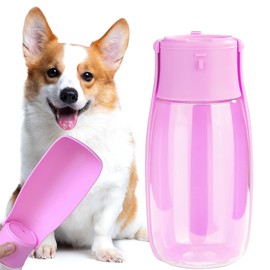 Botella de agua plegable para perros, dispensador de agua portátil para perros, gatos, conejos, cachorros y otros animales pequeños para caminar, senderismo, viajes. Apto para lavaplatos,