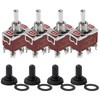 ACEIRMC 4Pcs Momentary Toggle Switch 12V DC 30A DPDT (ON)-Off-(ON)