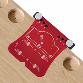 XINHAITC 35mm Hinge Punch Locator Door Hinge Jig Cabinet Hinge Jig Door Hinge Locator Template for Woodworking Aluminum Alloy Hinge Hole Locator Plate