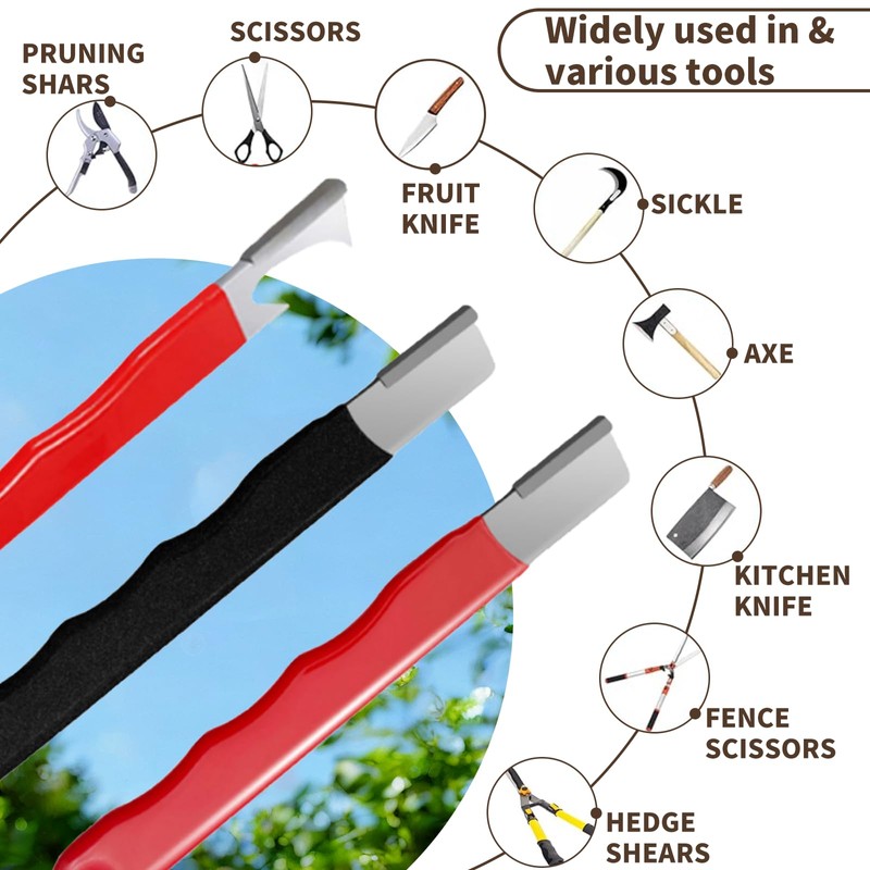 Vartraflux-2025 New Pocket Knife Sharpener, Portable Garden Tool Sharpener -