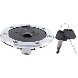 NewYall Fuel Gas Tank Cap Cover Lock with Keys for Kawasaki Ninja 500 EX500 87-01/ZX600 87-99/ZX750 89-01/ZX9R ZX900 94-99/250 250R 88-07, Zephyr 750 ZR750C 91-93/550 ZR550B 90-93