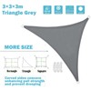 Sunal Triangle Sun Shade Sails 10'x10'x10', Outdoor Waterproof Shade Sail,
