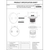 Artiwell Lift & Turn Tub Trim Set with Two-Hole Overflow