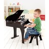 Hape Classic Grand Black Piano| Thirty Key Wooden Keyboard Musical