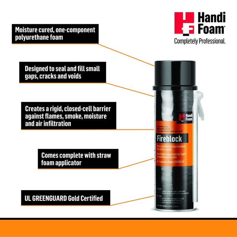 Icp Adhesives And Sealants Handi-Foam Fireblock Sealant