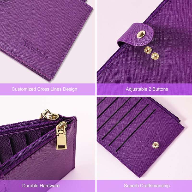 Travelambo RFID Wallet Women Large Size Bifold Multi Card Wallet
