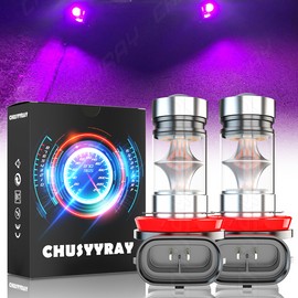 CHUSYYRAY H8 H11 14000K Purple LED Fog Light Bulbs Fit For Mini Cooper R55 R56 R57 R59 R61