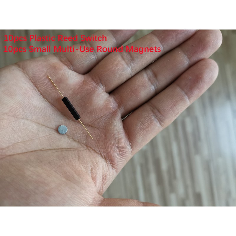 Gebildet 10pcs Plastic Reed Switch Reed Contact Normally Open (N/O)