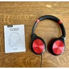 PeohZarr 2 COUNT PeohZarr Wired On-Ear Headphones RED