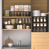 Wobmmi Expandable,Adjustable & Stackable Spice Rack, Cabinet Kitchen Countertop Shelf