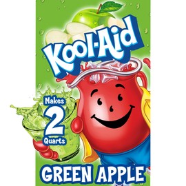 Kool-Aid Unsweetened Caffeine Free Green Apple Zero Calories Powdered Drink Mix Pitcher Packets , 48 count ( Pack of 4 )