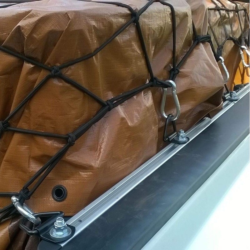 Anclajes de amarre para cama de camión de alta resistencia,