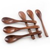 HANSGO Wooden Spoons for Eating, 6PCS Small Wooden Soup Spoons