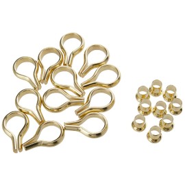 Merriway BH00003 (52 Pcs) EB Brass Plated Banjo Bookcase Steel Stud and Socket Shelf Support Kit - Pack of 40 Sockets and 12 Studs