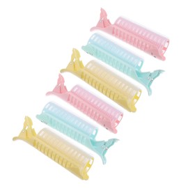 PACKOVE 6Pcs Self Grip Wave Hair Rollers for Natural Fluffy Curls Heatless Curling Tools for Easy DIY Styling Compact Hair Accessory for Travel and Daily Use