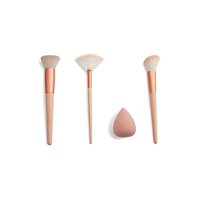 Revolution Sculpt & Glow Brush Set with Blending Sponge