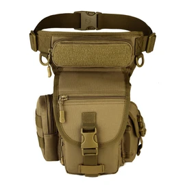 Tactical Drop Back Bag de pierna al aire libre Fanny Pack para hombres Mujeres Nylon Senderismo Motorcillo Motorcillo bicicleta Ciclismo de pesca Bum Bum Bum Pack