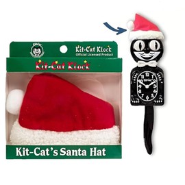 Kit-Cat Klock Santa Hat Accessories for Full Size Watches - Turn Your Ordinary Kit Cat Clock into a Fun Timekeeper - Perfect for Holiday Decorations