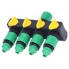 Water Hose Splitter ABS Material 4 Way Stainless Durable Garden