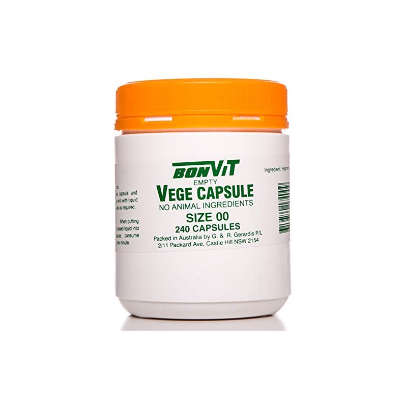 Bonvit Empty Size 00 240 Vege Capsules