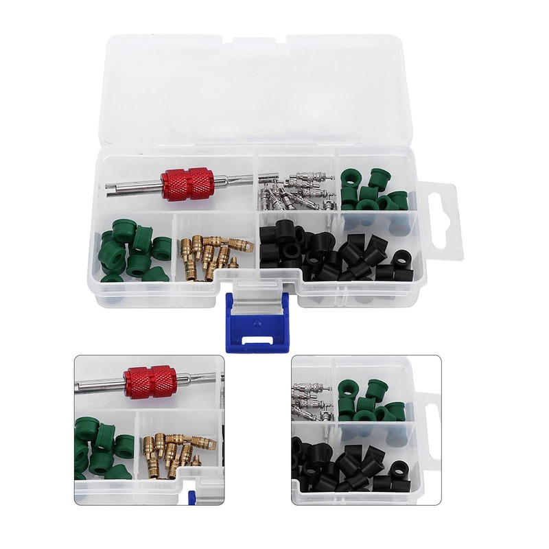 MUNEFE Air Condition Repair Kit, Air Conditioning Valve Core Kit,