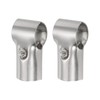 sourcing map T Pipe Clamp Connector 2pcs Structural Pipe Connector