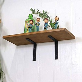 Brackets, L Shape, Angle, Iron Shelves, Black, Set of 2, Simple Design
