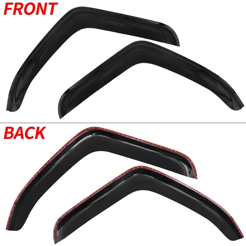 Window Air Guard Deflectors Compatible with 2007-2017 Freightliner Cascadia