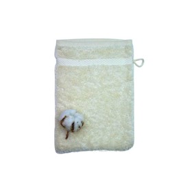 AQUANATURA - Washcloth, organic cotton, natural