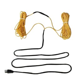 TAFALAA Soil Heating Cable for Greenhouse, 49Ft, Black, Energy Efficient, Soil Heater Cable with Thermostat (Temperature 131F)