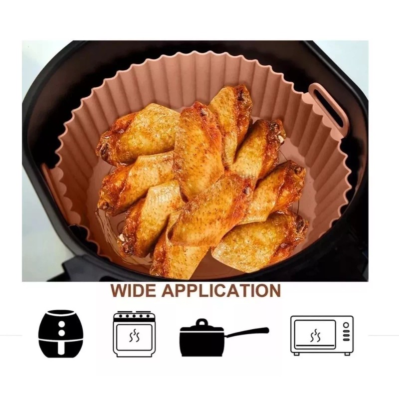 RIVERSOFY 10 Molde Silicon Freidora Aire Circular Reutilizable Horno