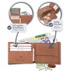 Men's Tri-Fold Leather “Norge” Wallet RFID Blocker with 6 Card