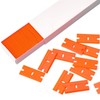 Ewrap 100 Piece Plastic Glass Scraper Replacement, Scraper for Hob,