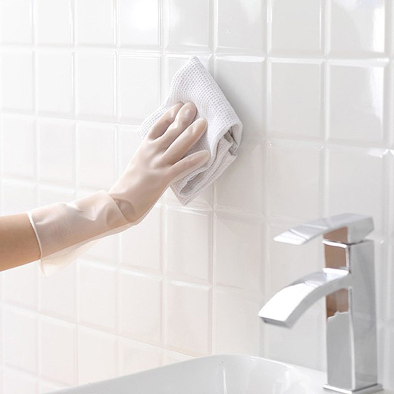 Nitrile rubber gloves kitchen cleaning dishwashing pvc gloves, LL_3 sets