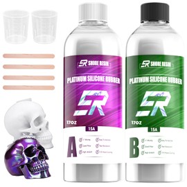 34 oz Silicone Mold Making Kit, 15A Platnuim Silicone Rubber, Liquid Silicona Mixing Ratio 1:1 for Casting Resin Molds and Silicone Molds, DIY Soap