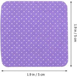 STOBAZA Toallitas para Uñas y Pestañas de Material Melt Blown, Multiusos para Limpieza Diaria y Manicura, Paquete de 400 Piezas Color Púrpura