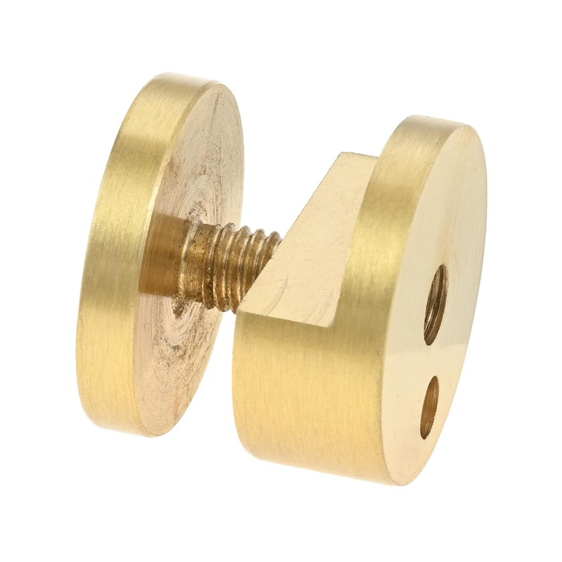 Mirror Clips, Thick Glass Clamps Wall-Mounted Mirrors Bracket Gold Pure