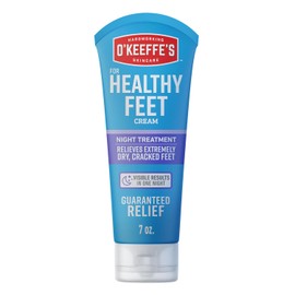 O'Keeffe's Healthy Feet Night Treatment Foot Cream for Extremely Dry, Cracked, Feet, 7 Ounce Tube, (Pack of 1)