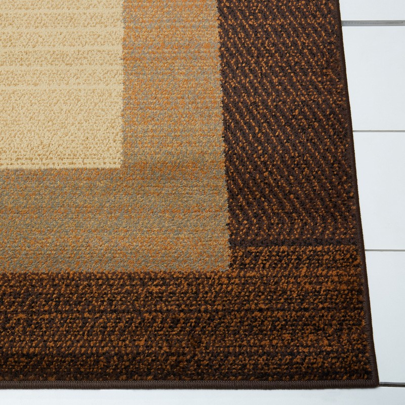 Home Dynamix Royalty Clover Modern Area Rug, Brown Multi, 9'2"
